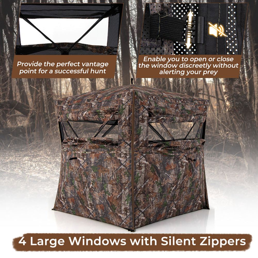 Experience the Ultimate Hunting Adventure with Our 360° One-Way Hunting Ground Blind