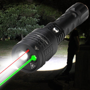 Illuminate Your Adventures with the Three In One Green LED Outdoor Flashlight