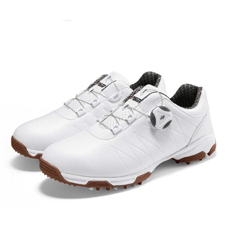 Women's Waterproof Golf Shoes Anti-Slip Spin Button Sneakers