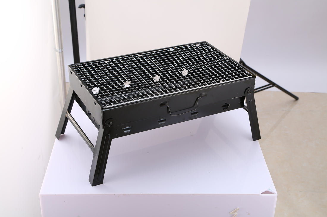 Portable Foldable Charcoal BBQ Grill Lightweight Camping Smoker Grill