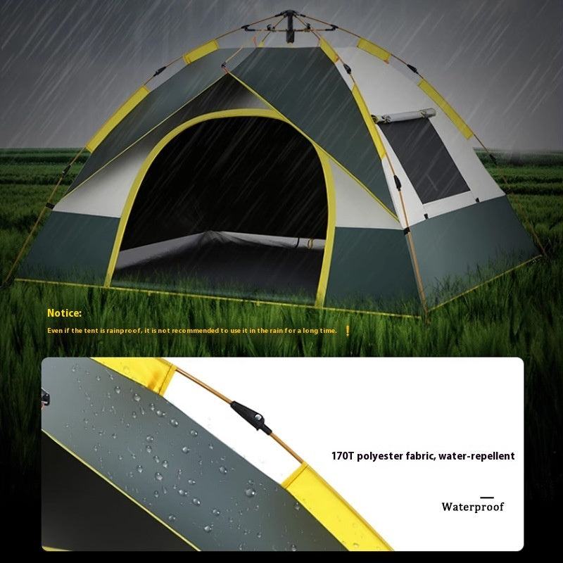 3-4 Person Outdoor Camping Tent Quick Setup