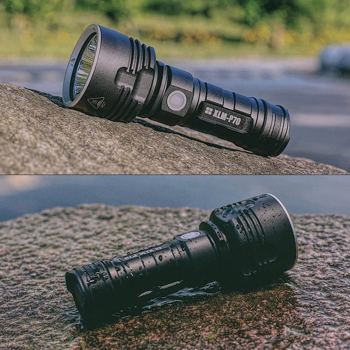Rechargeable Super Bright LED Outdoor Flashlight Focusing Lamp
