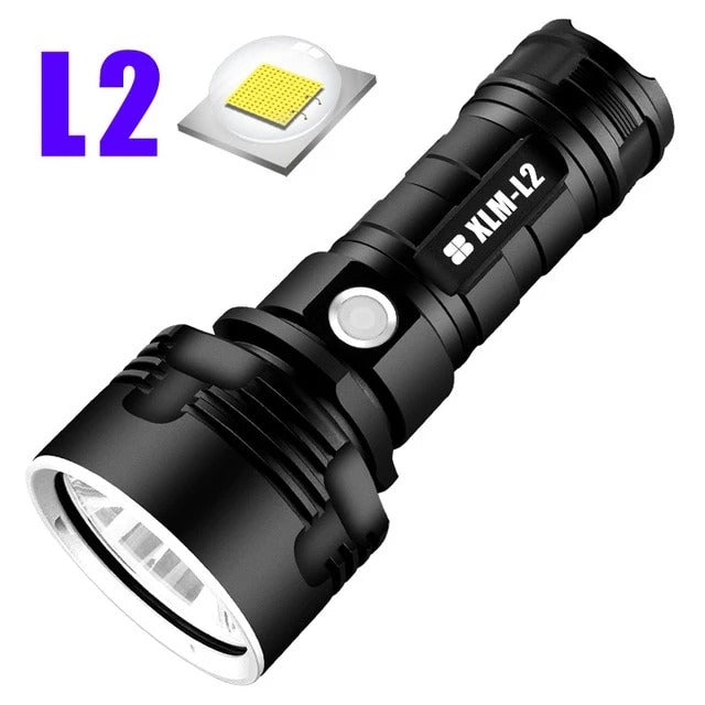 Rechargeable Super Bright LED Outdoor Flashlight Focusing Lamp
