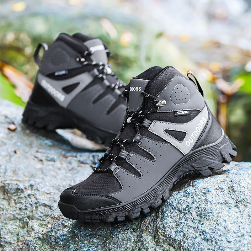 Men’s High-Top Hiking Shoes Wear-Resistant Non-Slip