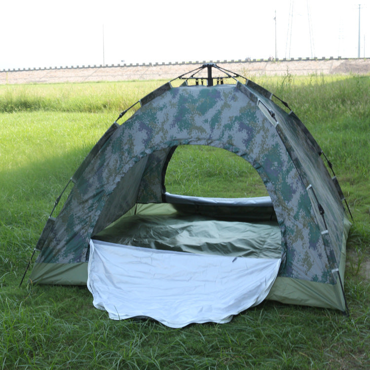 Outdoor Camouflage Tent 3-4 Person for Camping and Mountaineering