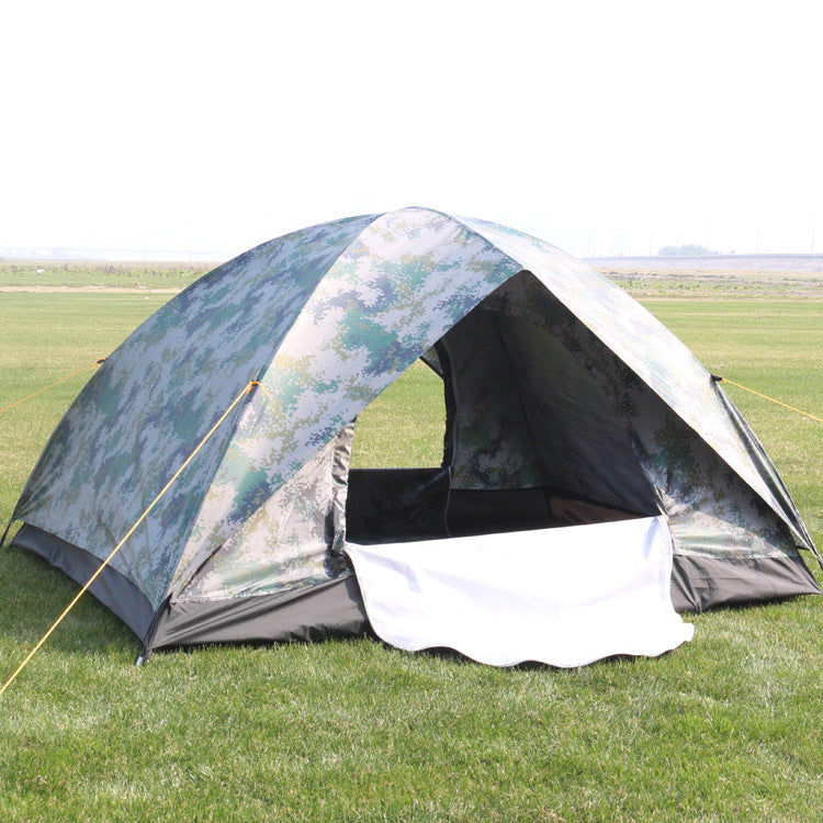 Outdoor Camouflage Tent 3-4 Person for Camping and Mountaineering