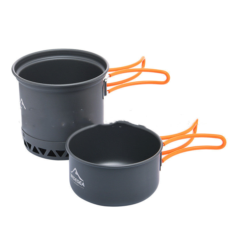 Widesea Camping Cookware Set Outdoor Pot Pan Utensil Kit