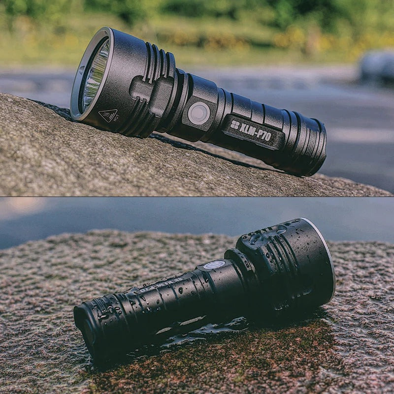 Rechargeable Super Bright LED Outdoor Flashlight Focusing Lamp