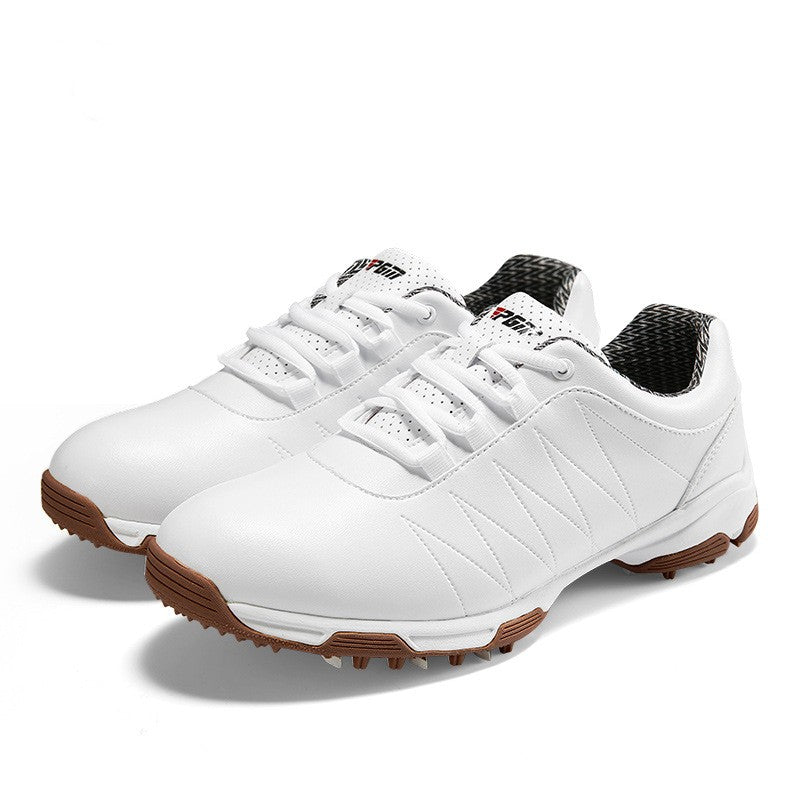 Women's Waterproof Golf Shoes Anti-Slip Spin Button Sneakers