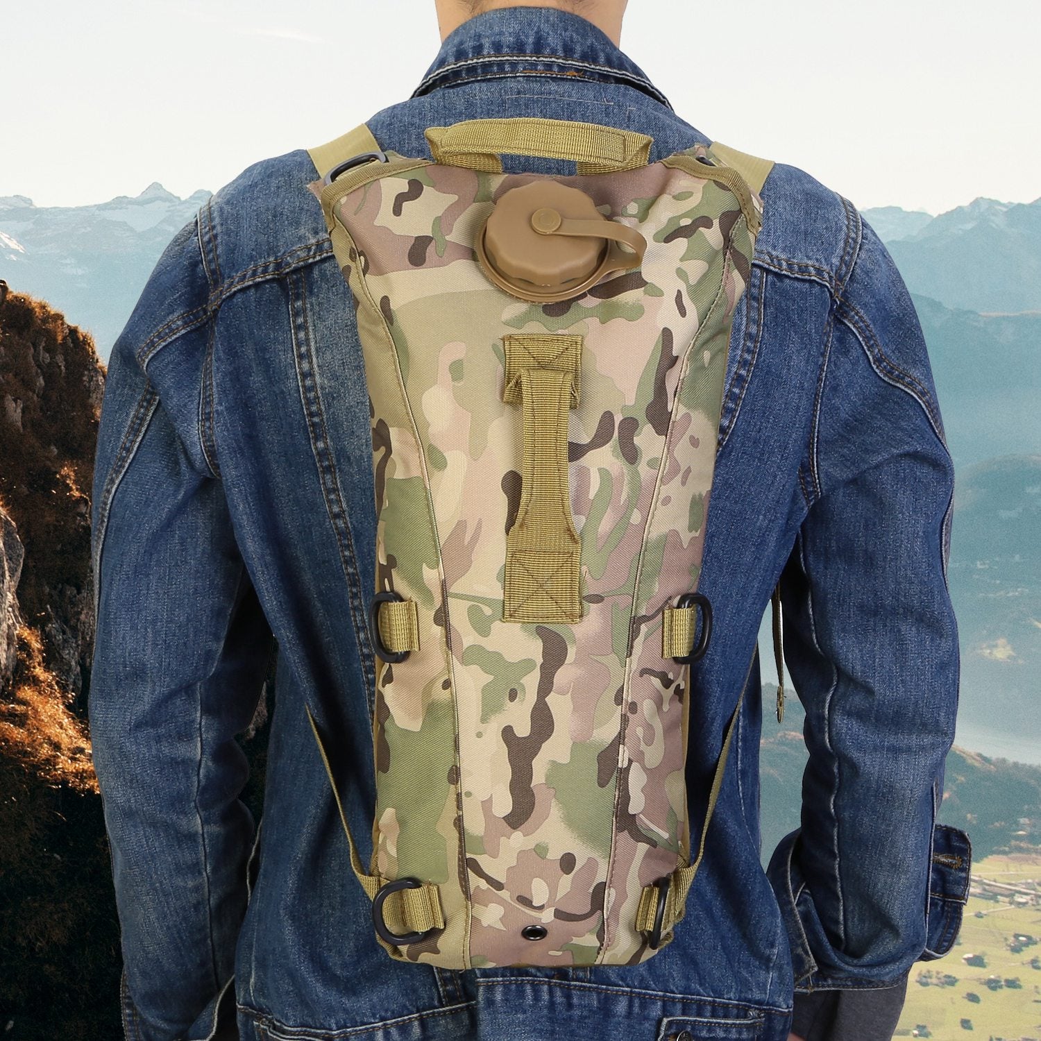 3L Tactical Hydration Pack With Adjustable Water Bladder