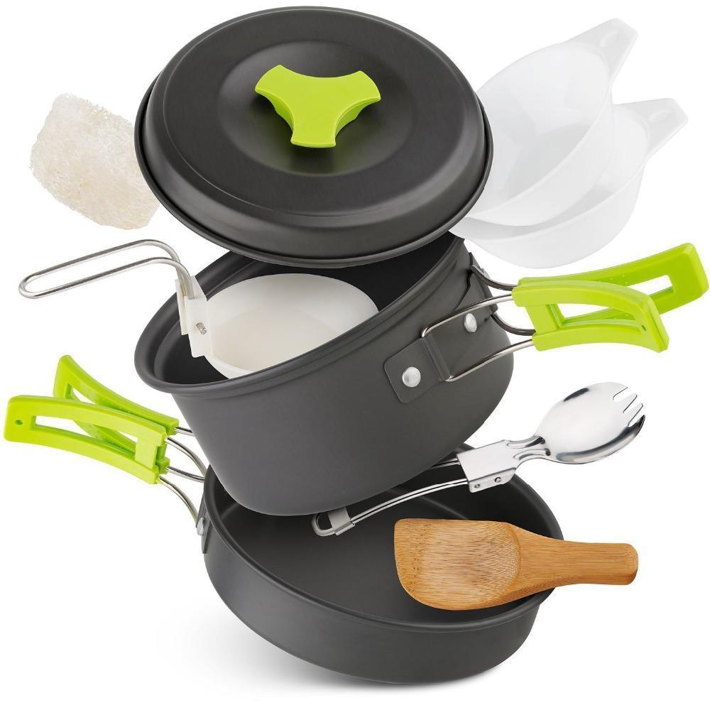 Outdoor Cookware 1-2 People Camping Cookware Set