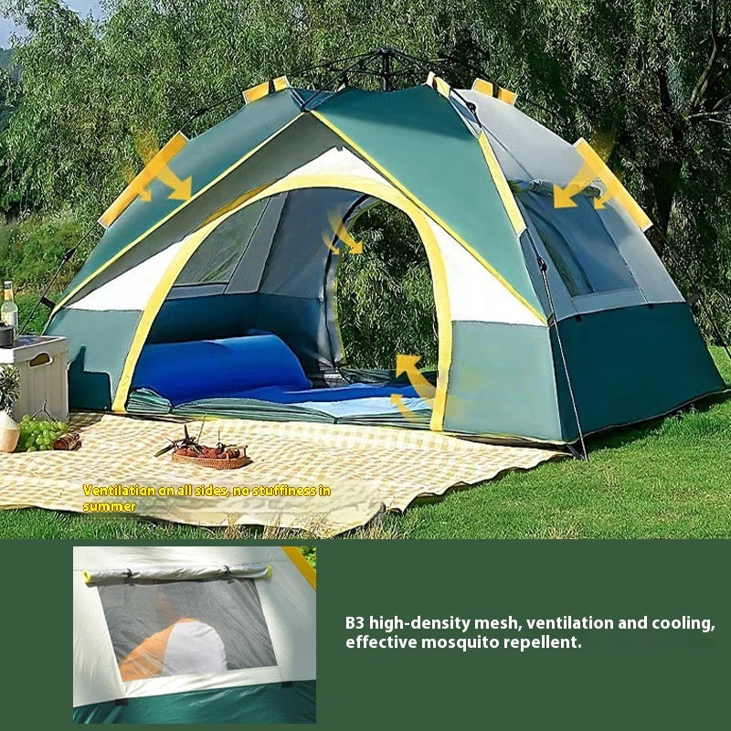 3-4 Person Outdoor Camping Tent Quick Setup
