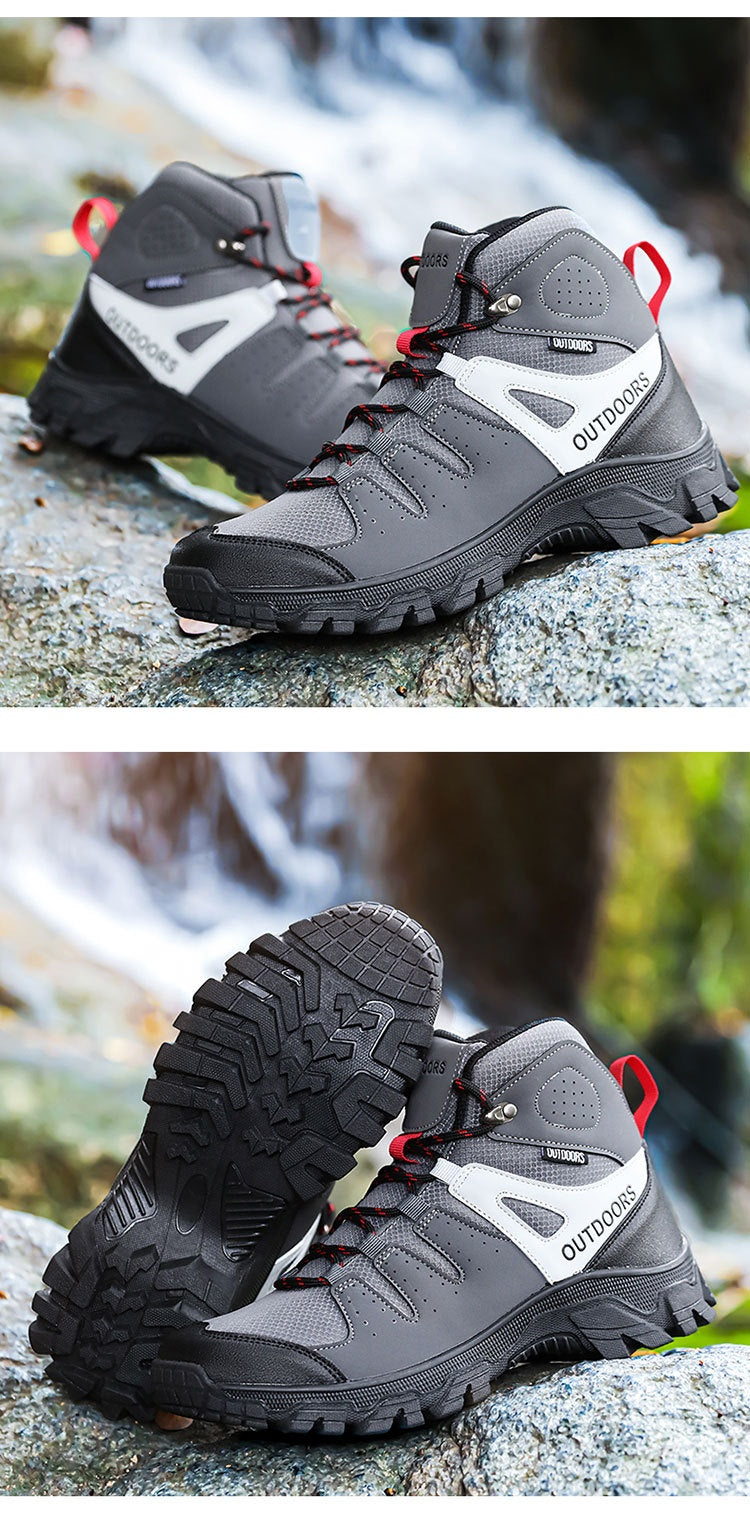 Men’s High-Top Hiking Shoes Wear-Resistant Non-Slip