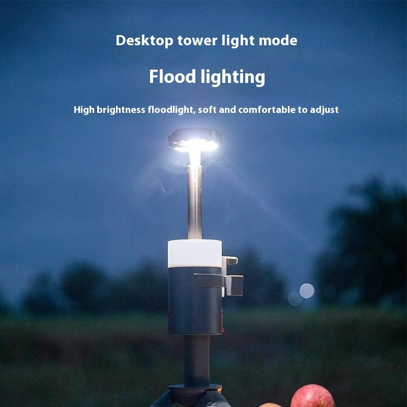 Portable Multi-Functional Camping Lantern Outdoor Aluminum Retractable Light