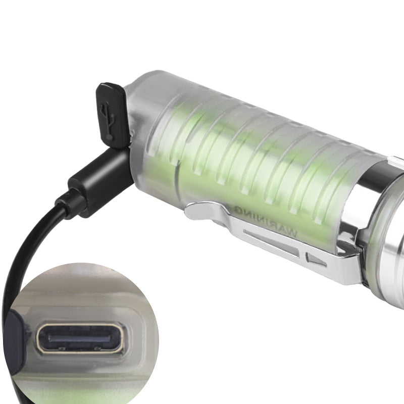 Laser UV Flashlight Rechargeable Waterproof LED Pocket Camping Light