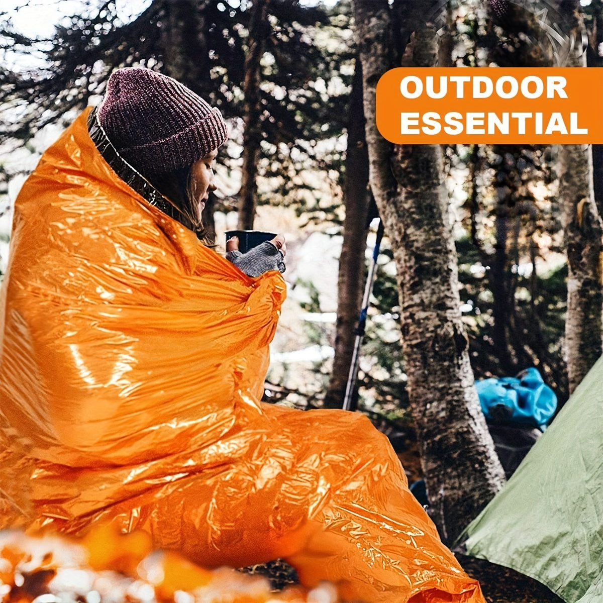 Portable Lightweight Thermal Sleeping Bag Blanket Bivy Sack for Camping