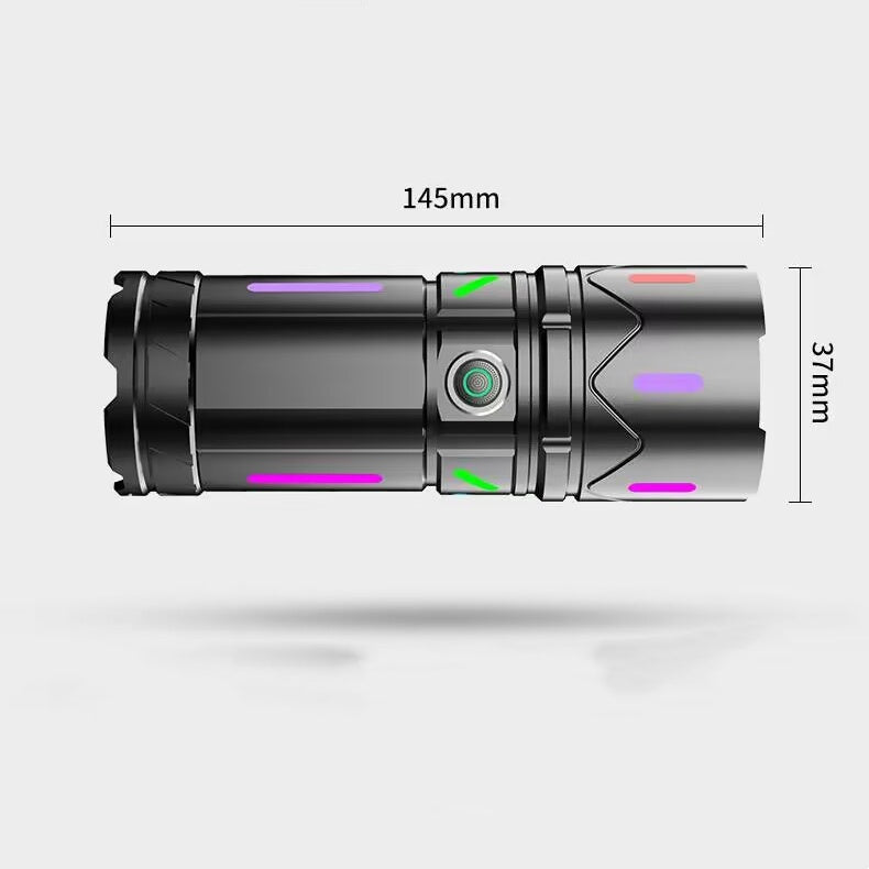 Rechargeable Outdoor LED Fluorescent Flashlight Strong Light