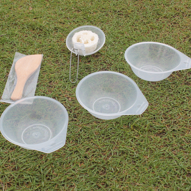 Portable Outdoor Camping Cookware Set Non-Stick Pan Pot Bowl