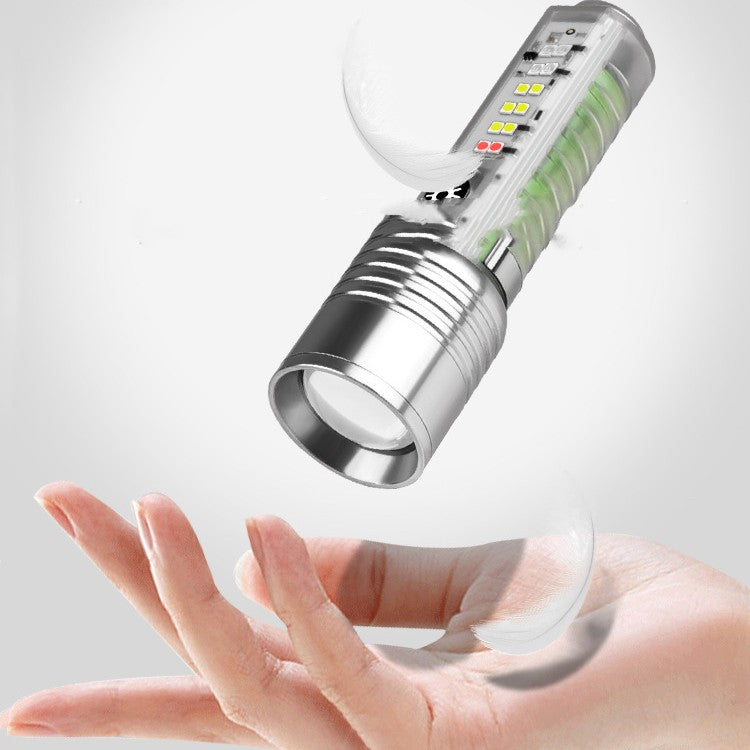 Laser UV Flashlight Rechargeable Waterproof LED Pocket Camping Light