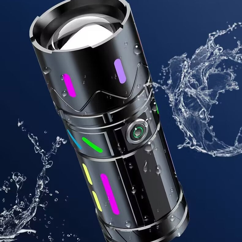 Rechargeable Outdoor LED Fluorescent Flashlight Strong Light