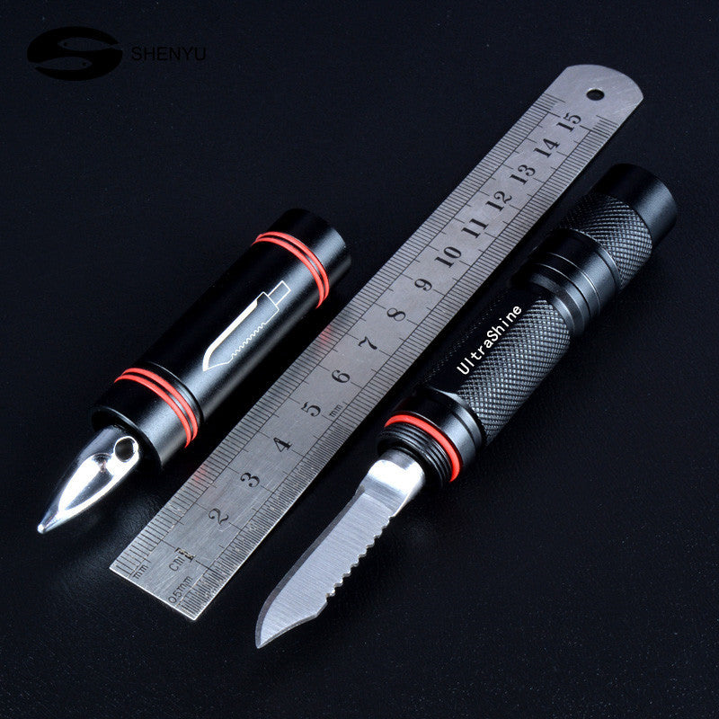 Q5 Outdoor Strong Flashlight With Safety Hammer