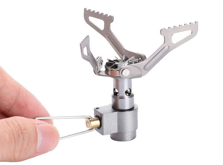 Portable Mini Titanium Camping Gas Stove Outdoor Pocket Burner