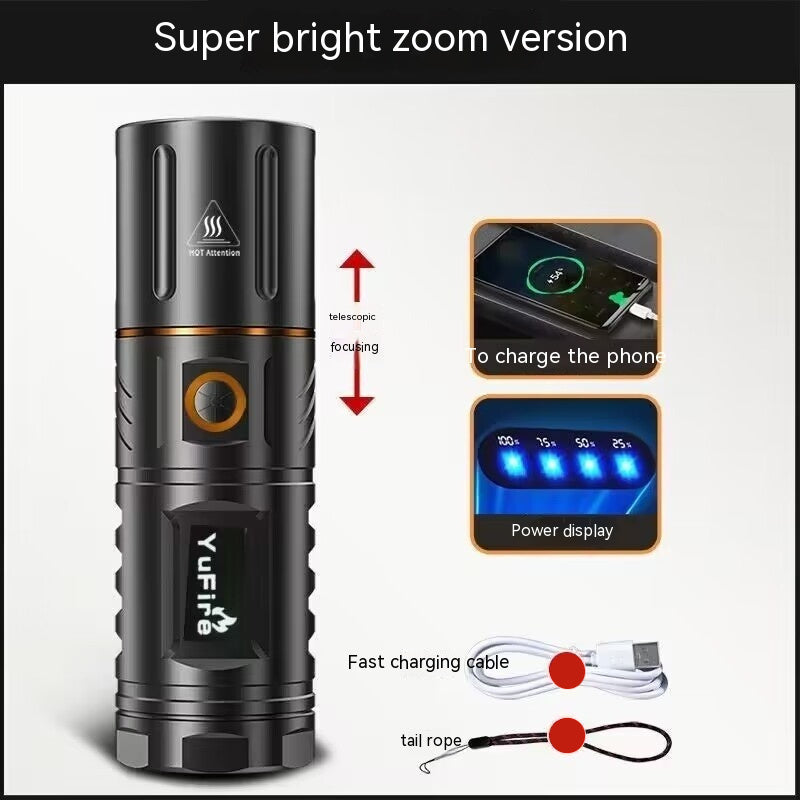 Flashlight Charging Long-range Outdoor Spotlight Long Battery Life
