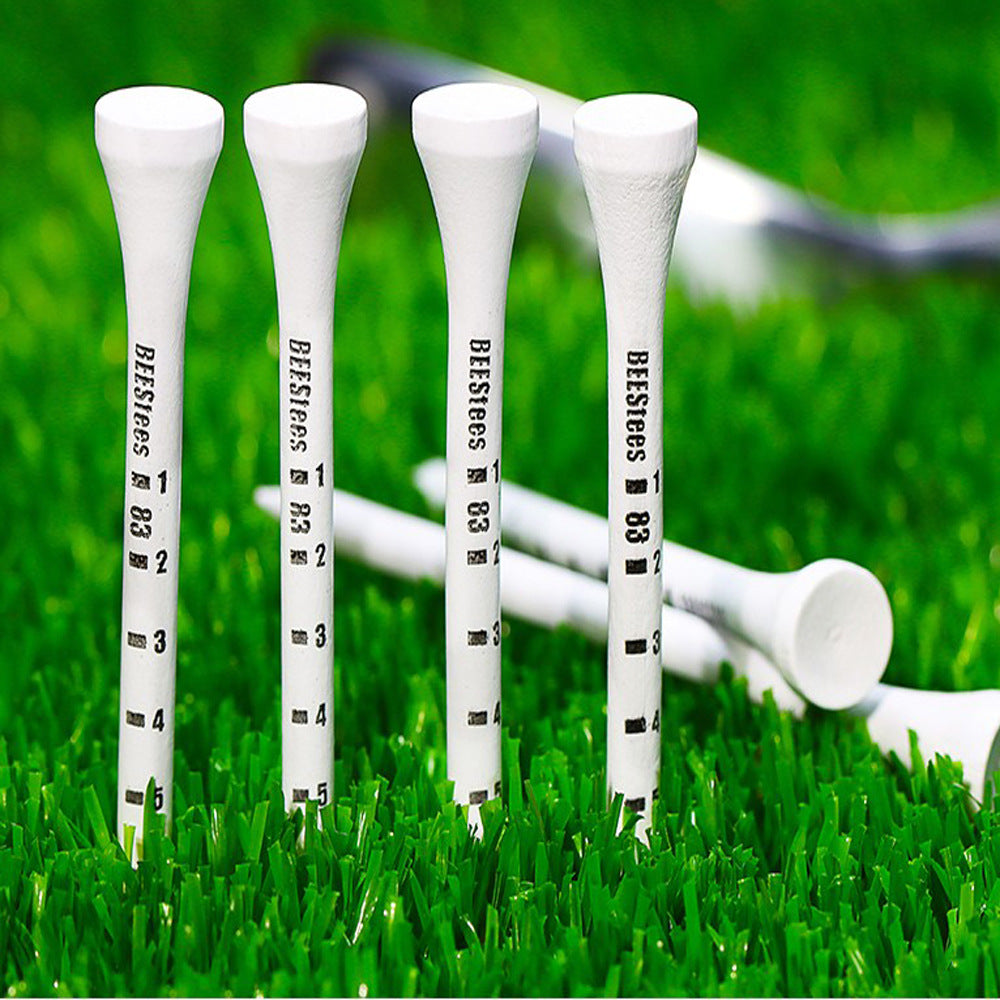 Wooden Golf Tees with Digital Scale for Ball Measurement