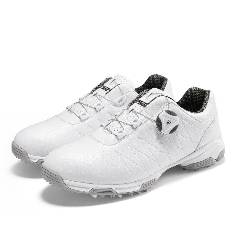 Women's Waterproof Golf Shoes Anti-Slip Spin Button Sneakers
