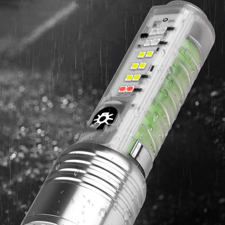 Laser UV Flashlight Rechargeable Waterproof LED Pocket Camping Light
