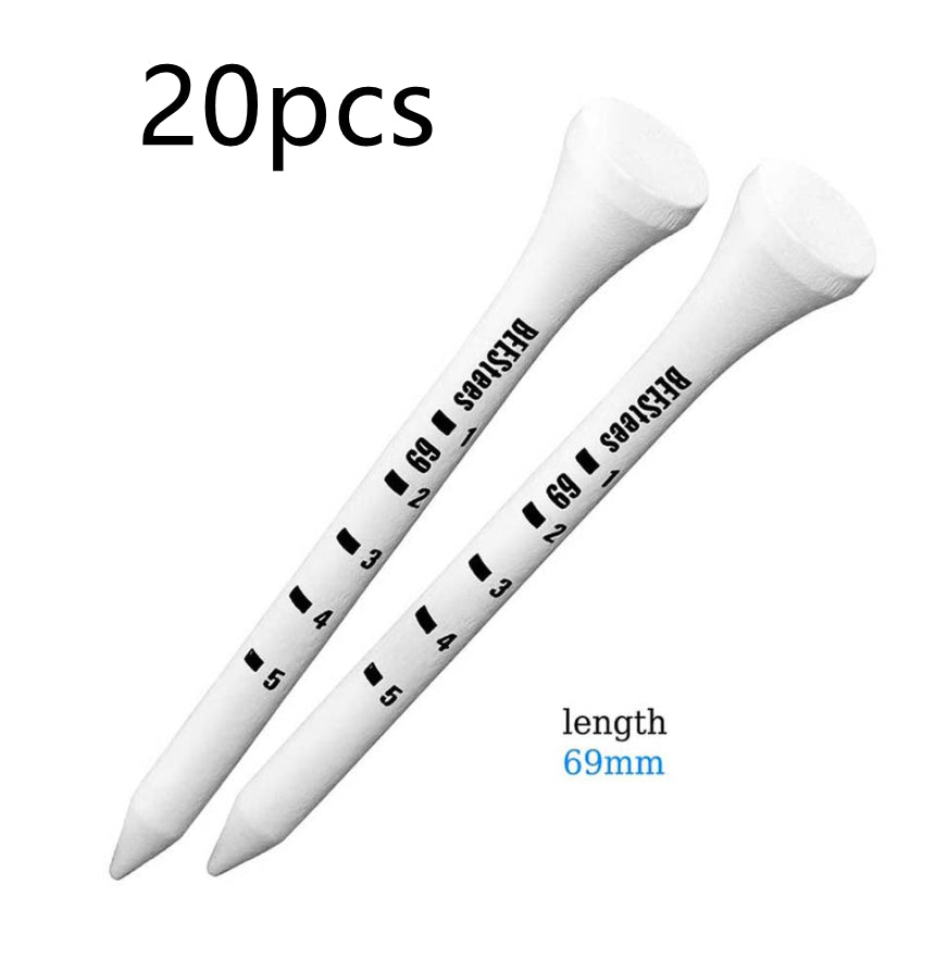 Wooden Golf Tees with Digital Scale for Ball Measurement