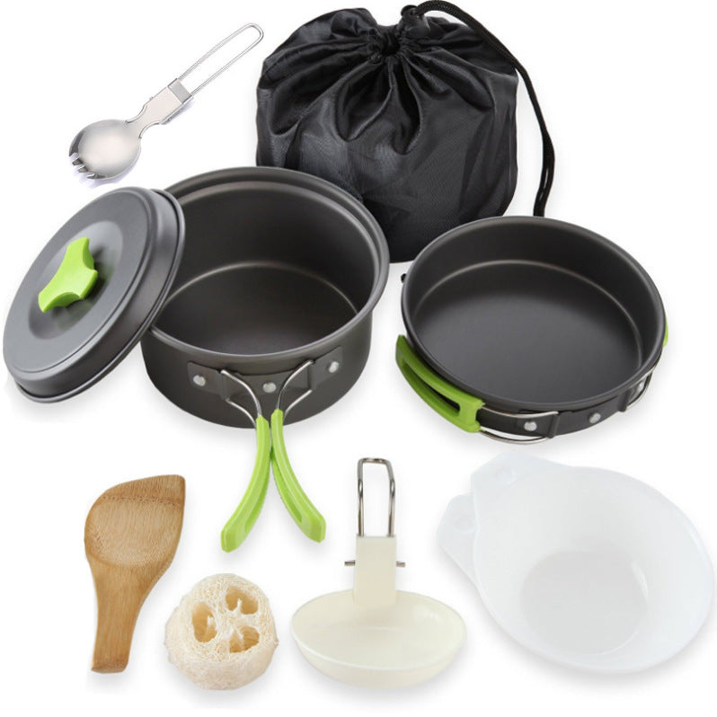 Outdoor Cookware 1-2 People Camping Cookware Set