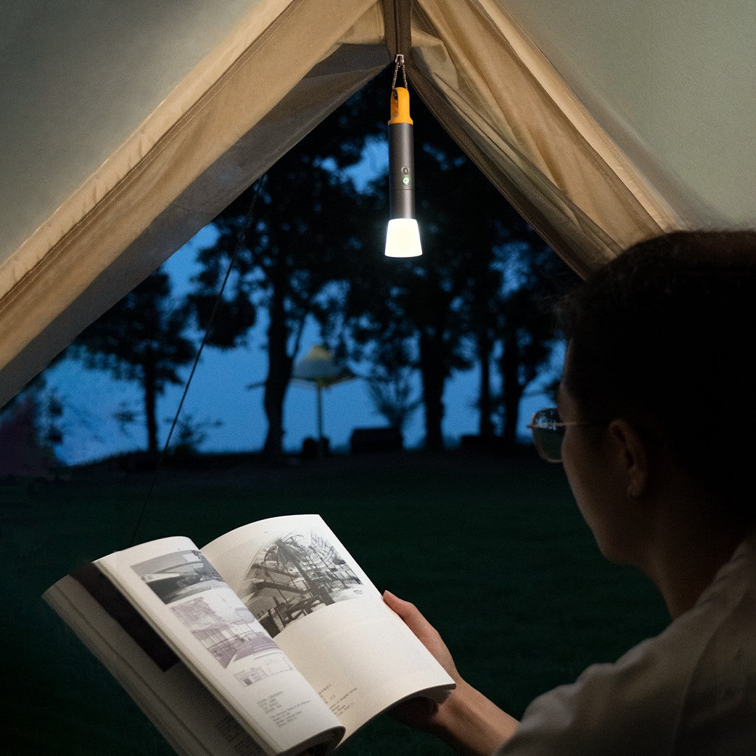 Lumen Bright Flashlight Stepless Zoom Long-Lasting Outdoor Camping Light
