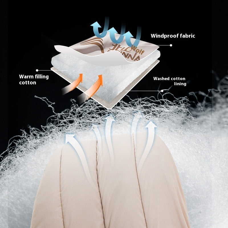 Double Outdoor Sleeping Bag Thickened Cold-Protection Camping Bag
