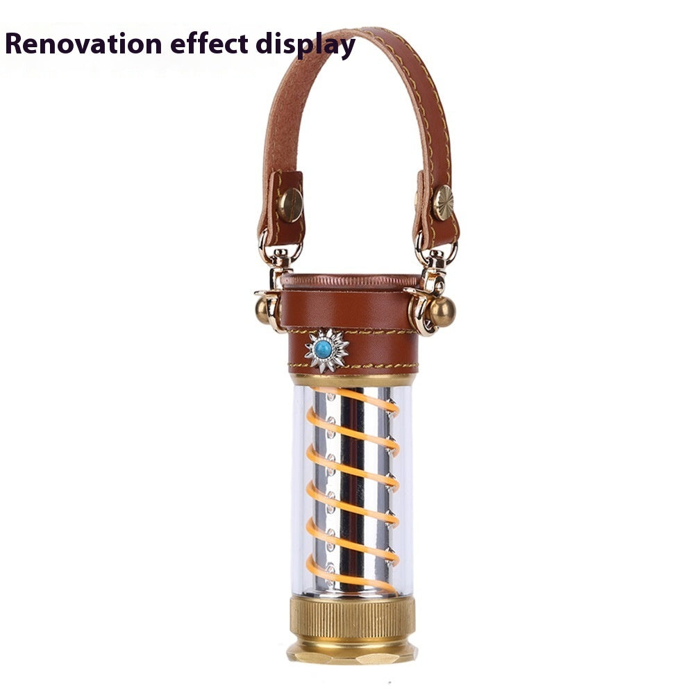 Camping Lantern Set With Leather Hang Rope 3-Piece Suit