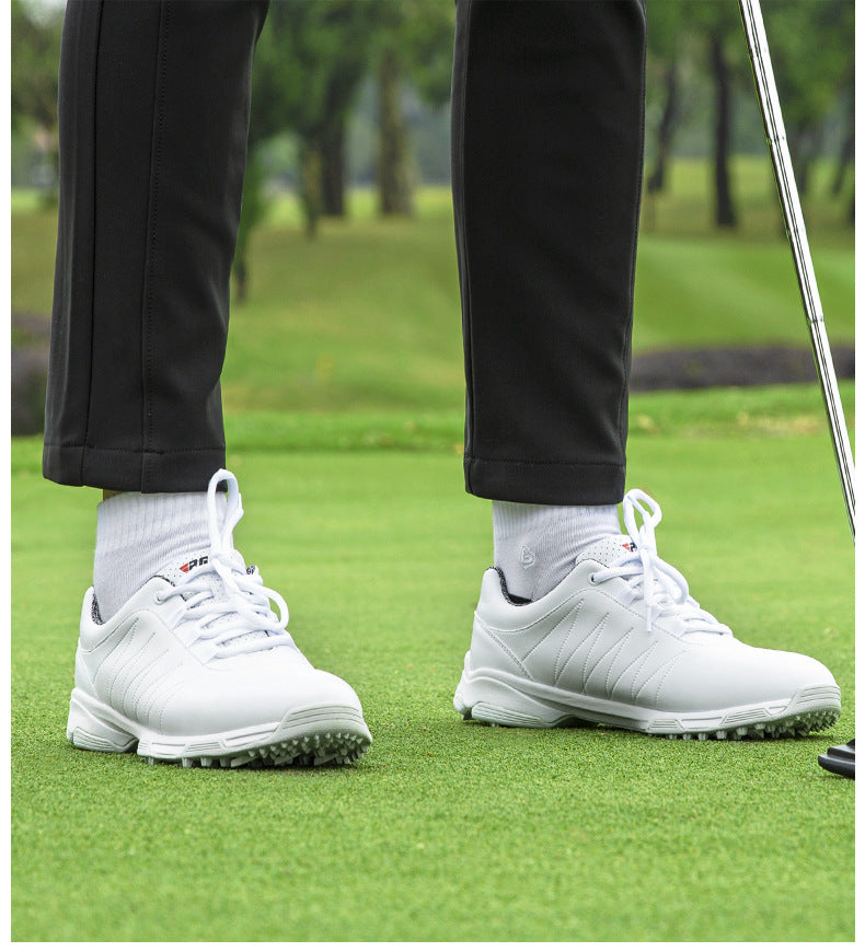 Women's Waterproof Golf Shoes Anti-Slip Spin Button Sneakers