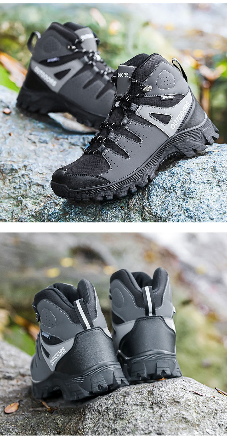 Men’s High-Top Hiking Shoes Wear-Resistant Non-Slip