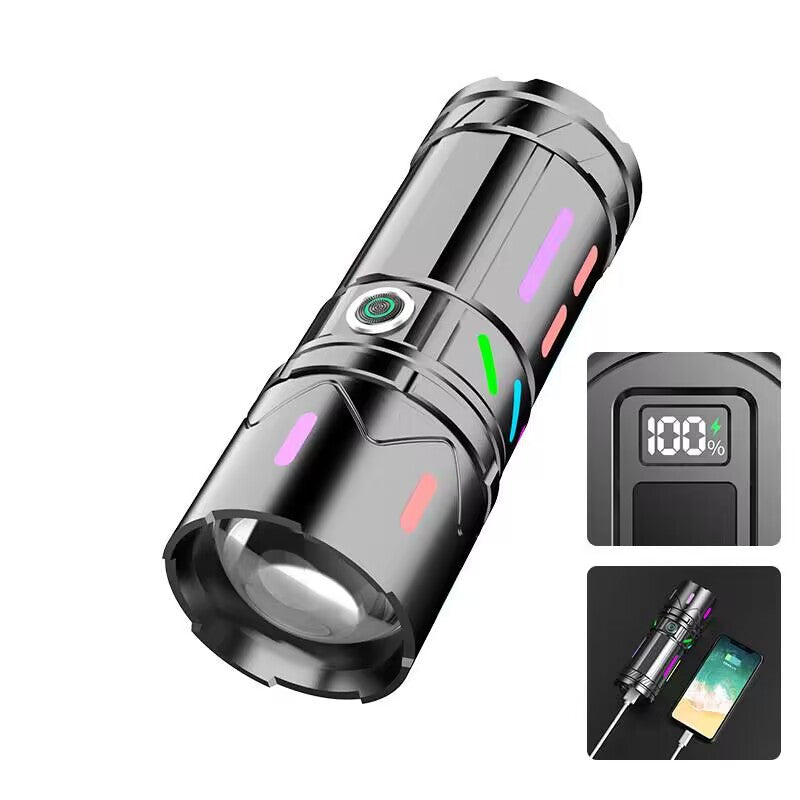 Rechargeable Outdoor LED Fluorescent Flashlight Strong Light