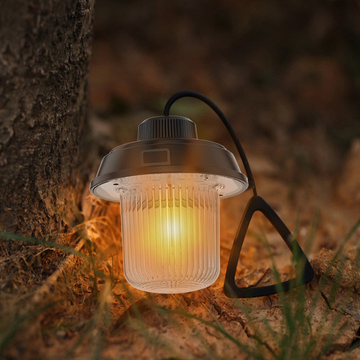 Retro Multi-Function Rechargeable Camping Lantern Portable Outdoor Lamp