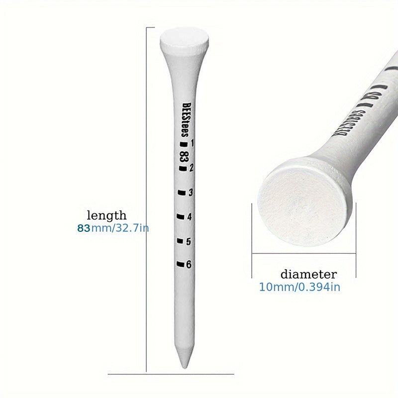 Wooden Golf Tees with Digital Scale for Ball Measurement