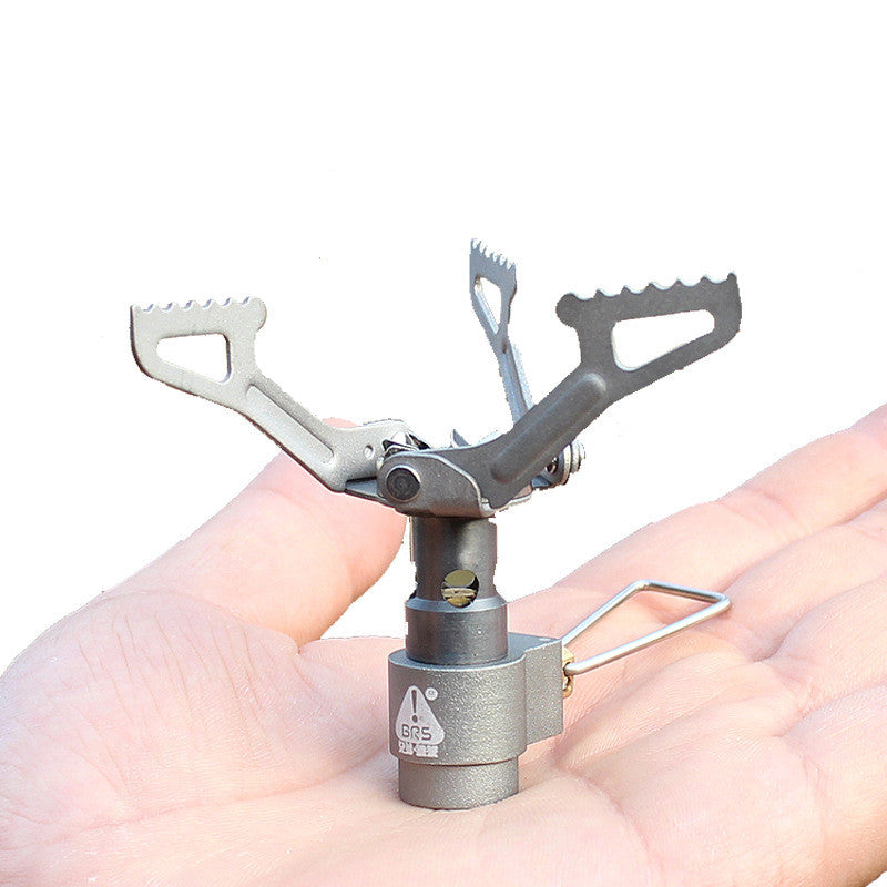 Portable Mini Titanium Camping Gas Stove Outdoor Pocket Burner
