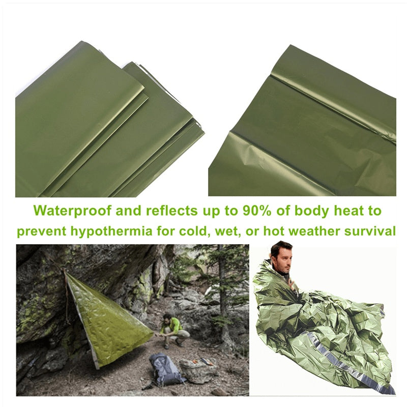 Portable Lightweight Thermal Sleeping Bag Blanket Bivy Sack for Camping