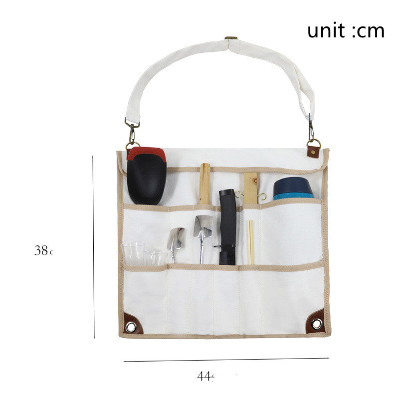 Outdoor Camping Foldable Tableware Set Spatula Spoon Bag