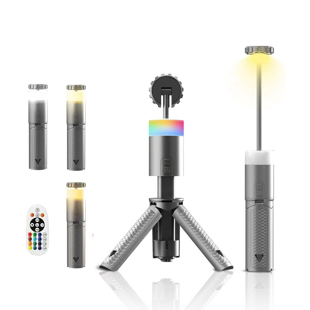 Portable Multi-Functional Camping Lantern Outdoor Aluminum Retractable Light
