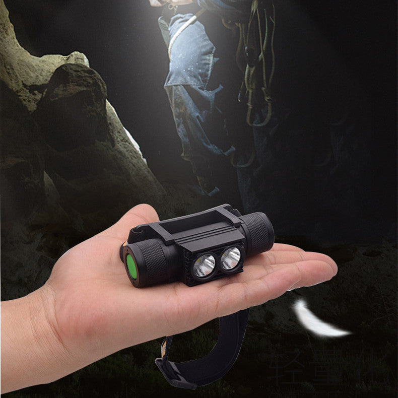 Waterproof LED Headlamp Focusing Flashlight for Camping Mountaineering Fishing