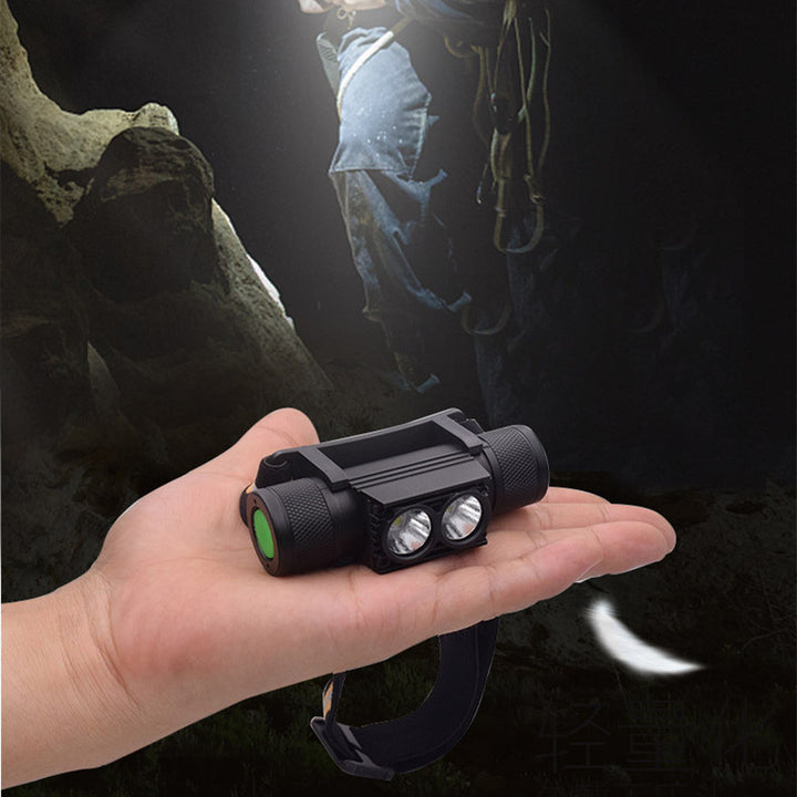 Waterproof LED Headlamp Focusing Flashlight for Camping Mountaineering Fishing