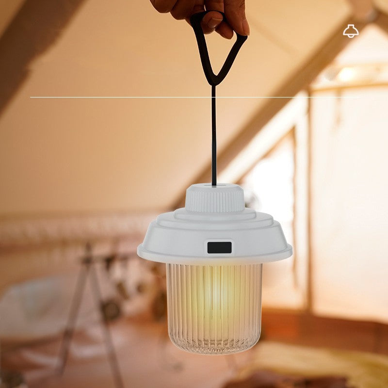 Retro Multi-Function Rechargeable Camping Lantern Portable Outdoor Lamp
