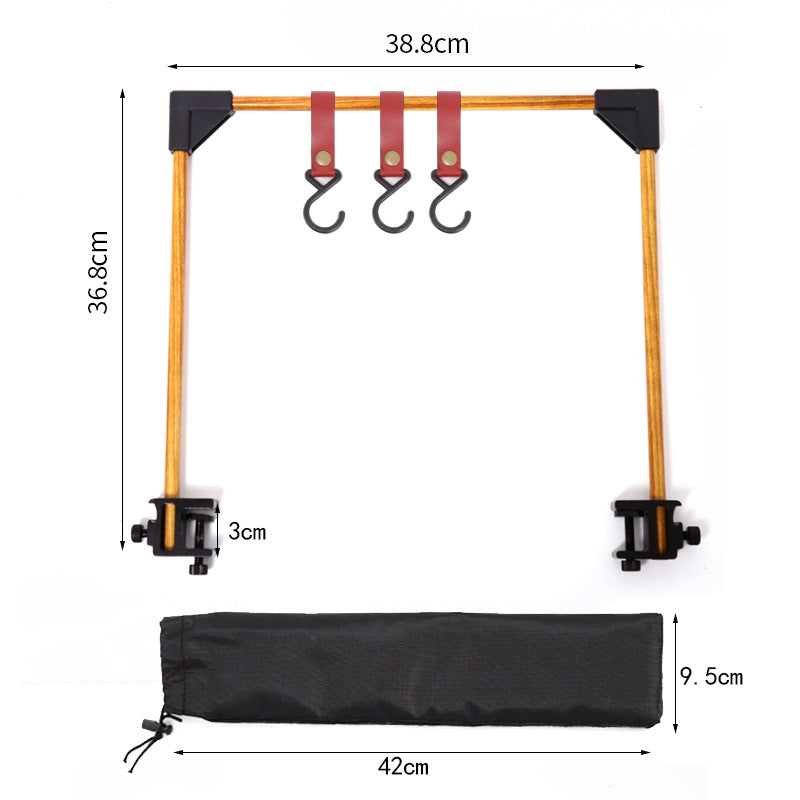 Outdoor Camping Adjustable Rack Pot Stove Cookware Desktop Hook