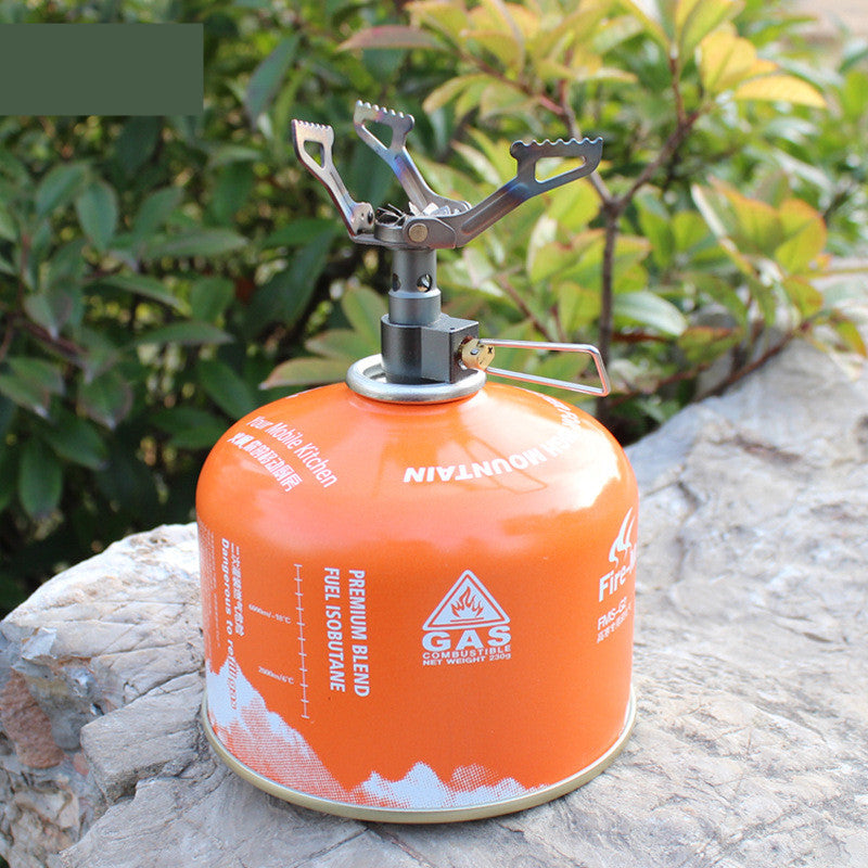 Portable Mini Titanium Camping Gas Stove Outdoor Pocket Burner