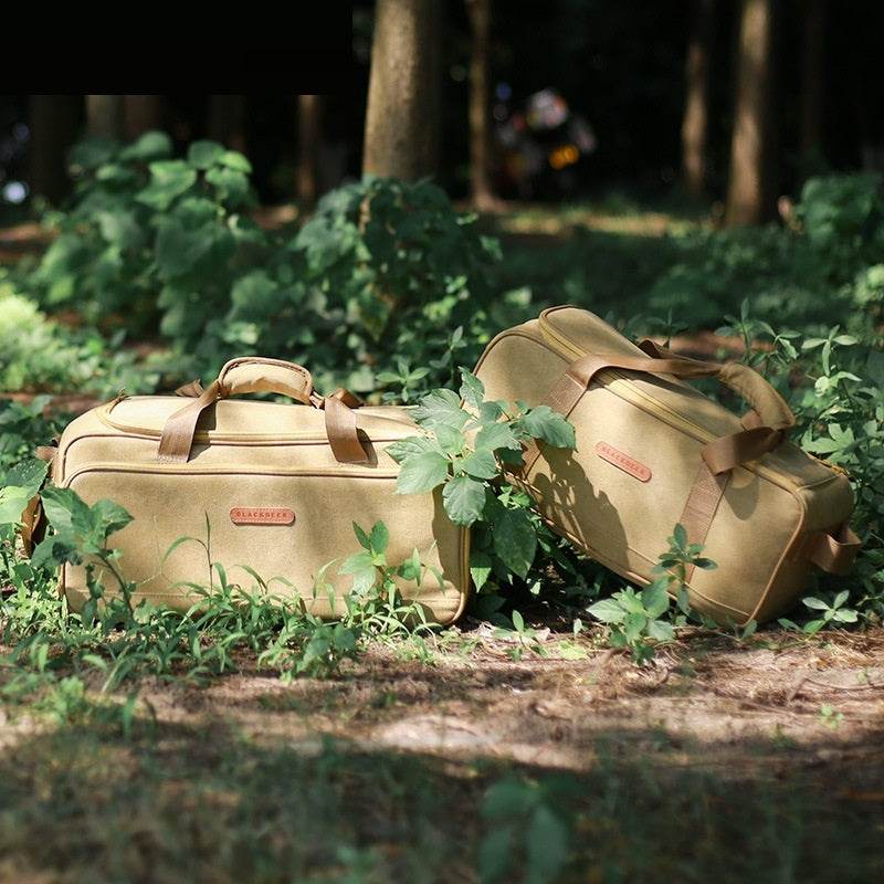 Outdoor Camping Cookware Set Gas Stove Tableware Picnic Bag